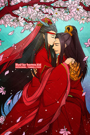 Nie Mingjue x Lan Xichen Wedding Day